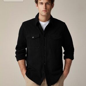 J. Crew Men’s Black Seaboard soft-knit shirt